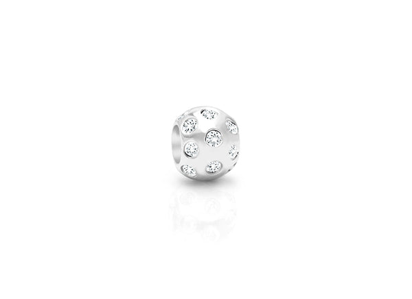 Star Light Star Bright, Sterling Silver Multi-Studded CZ Small Round – Children’s Adoré™ Charm