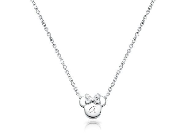 Mini Sliding Miss Mouse, Engraved Teen’s Necklace for Girls (FREE Personalization) – Sterling Silver