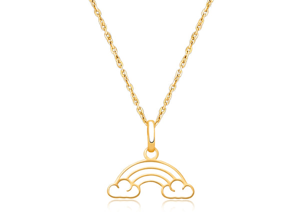Over the Rainbow, Children’s Necklace for Girls – 14K Gold