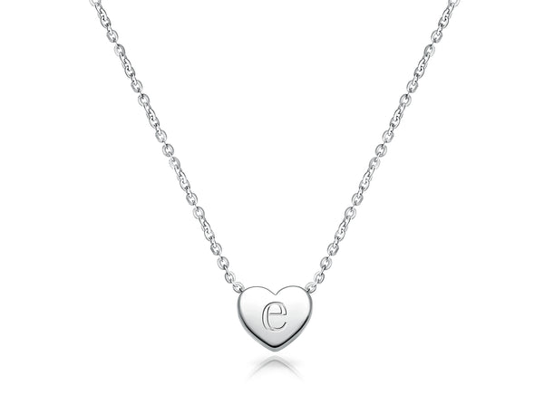 Mini Sliding Heart, Engraved Communion Children’s Necklace for Girls (FREE Personalization) – Sterling Silver