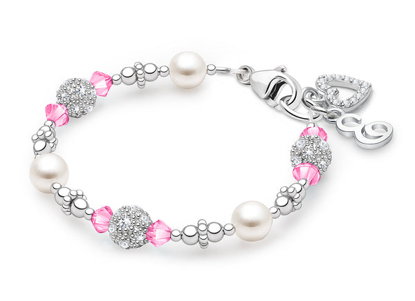 Birthstone, Teen’s Beaded Bracelet for Girls (All 12 Birthstones Avail) – Sterling Silver