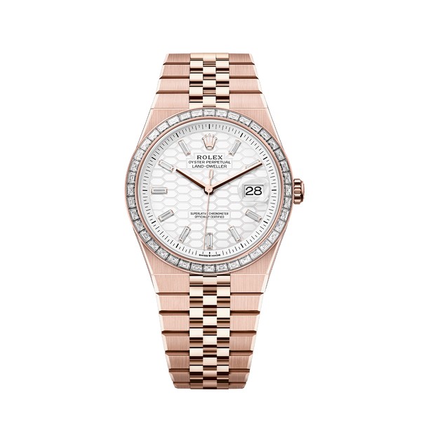 Land-Dweller 40mm Oyster Everose Gold & Diamonds M127385TBR-0003