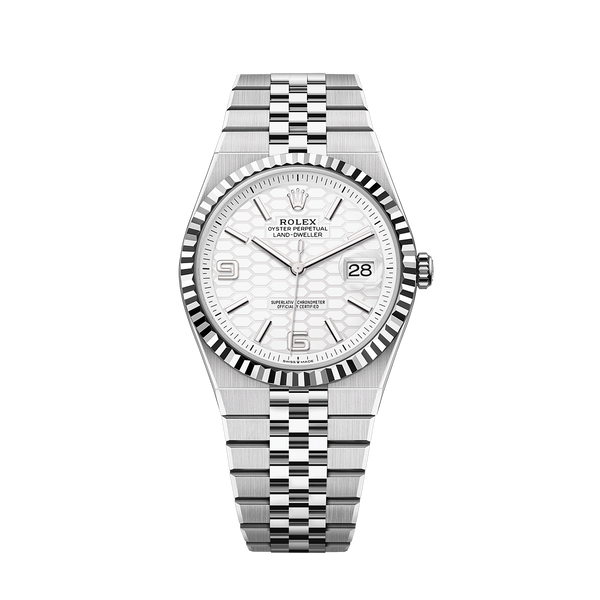 Land-Dweller 40mm Oystersteel & White Gold M127334-0001