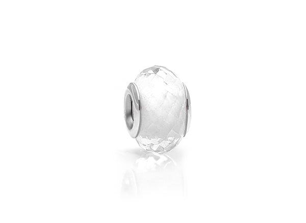 First Prayer, Sterling Silver and Clear Glass Faceted Rondel – Children’s Adoré™ Charm