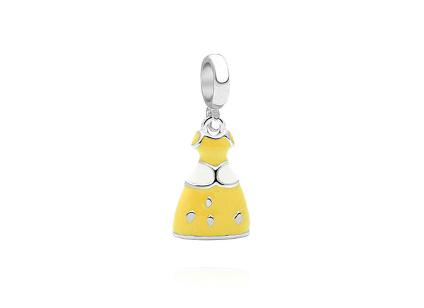 Belle of the Ball, Sterling Silver Yellow Princess Dress – Children’s Adoré™ Dangle Charm