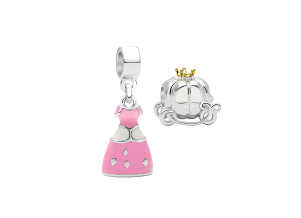 Adoré™ Fairy Tale Charm Duo, Children’s 2-Charm Collection Set for Girls – Sterling Silver