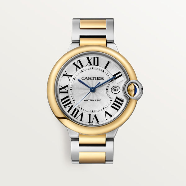 Unworn Ballon Bleu, Stainless Steel and 18k Yellow Gold, 42mm, Ref# W2BB0039, box and papers