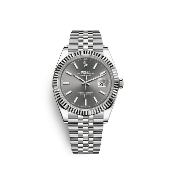 Datejust 41, Stainless Steel and 18k White Gold, 41mm, Ref# 126334-0014