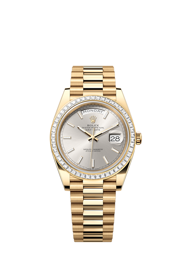 Day-Date 40, 18k Yellow Gold with Diamond-set, 40mm, Ref# 228398tbr-0040