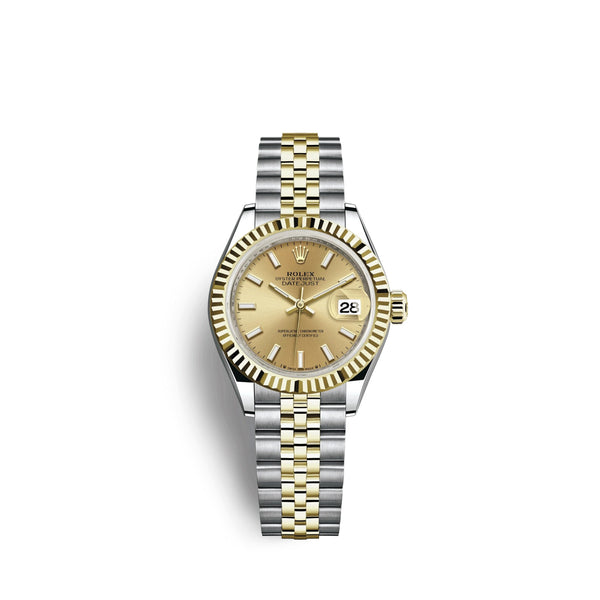 Lady-Datejust 28, Oystersteel and 18k Yellow Gold, Ref# 279173-0001