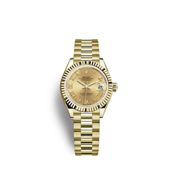 Lady-Datejust 28, 18k Yellow Gold, Ref# 279178-0022