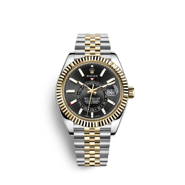 Sky-Dweller 42mm, Oystersteel and 18k Yellow Gold, Ref# 326933-0005