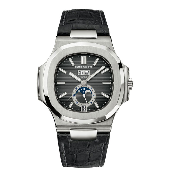 Nautilus Annual Calendar, Moon Phases Watch, Stainless Steel, 40,5 mm, Ref# 5726A-001