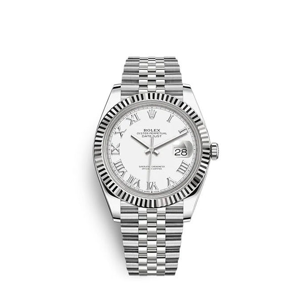 Datejust 41 Oystersteel and white gold Ref# 126334-0024