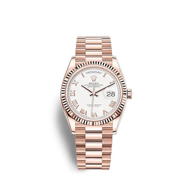 Day-Date 36 Everose gold Ref# 128235-0052
