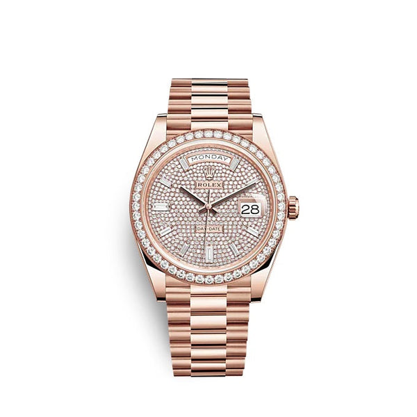 Day-Date 40 Everose gold Ref# 228345RBR-0002