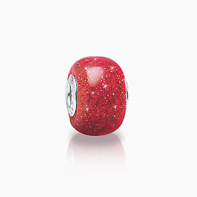 Heart to Heart, Sterling Silver and Pink CZ Heart Rondel – Children’s Adoré™ Charm
