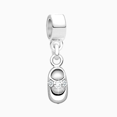 Best Friend Bear, Sterling Silver Teddy Bear with CZ Bow – Children’s Adoré™ Charm