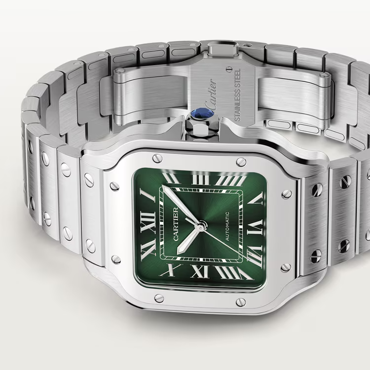 Unworn Santos, Stainless Steel, 41.9mm x 35.1mm, Ref# WSSA0061, box and papers