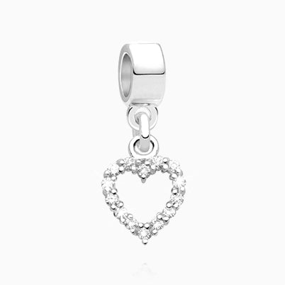 April Birthstone – Diamond, Sterling Silver and Swarovski® Colored Crystal – Children’s Adoré™ Dangle Charm