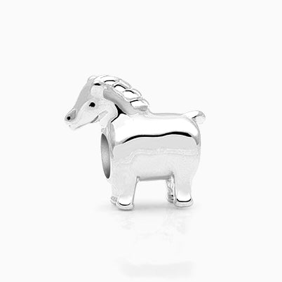 Wild Side, Sterling Silver and Purple Cheetah Print Murano Glass (Hand Made in Italy) – Children’s Adoré™ Charm