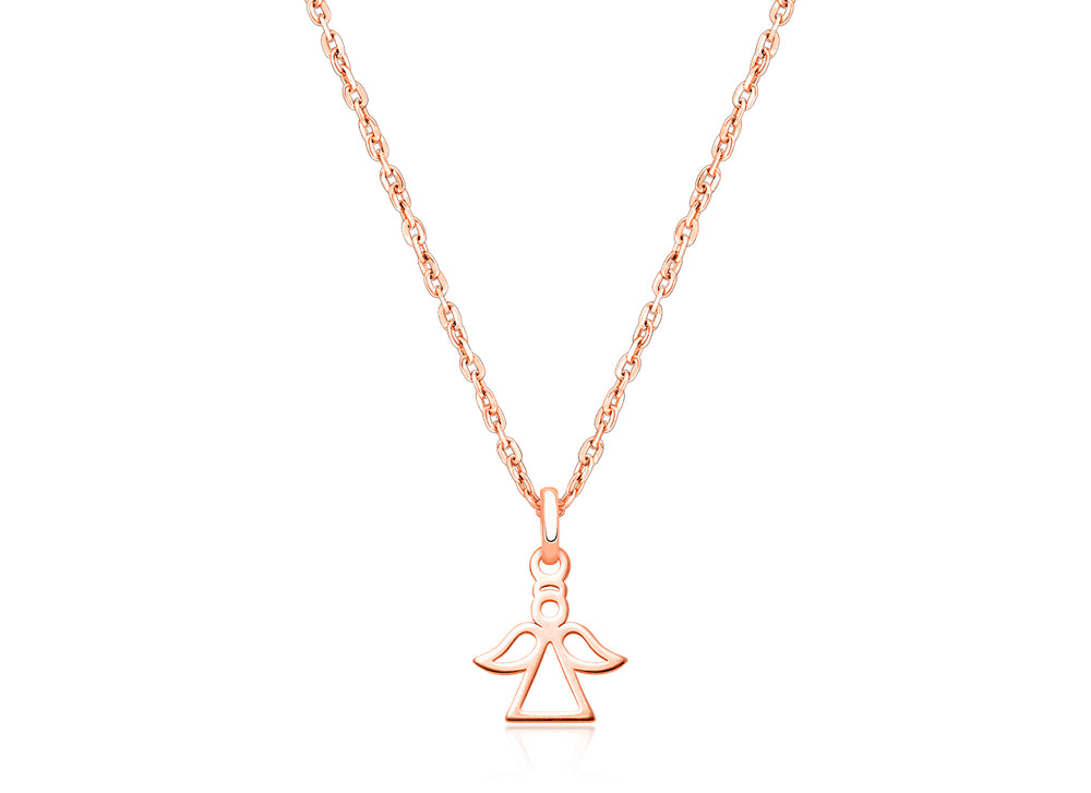 Angel of Heaven, Children’s Necklace for Boys – 14K Rose Gold