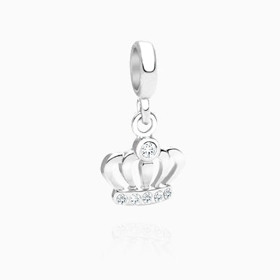Frosty FROZEN Wonderland, Sterling Silver Clear and Blue CZ Sparkling Lights Pavé Round – Children’s Adoré™ Charm