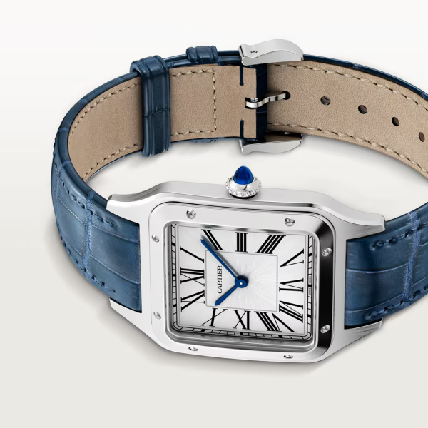 Unworn Santos Dumont, Stainless Steel, 43.5mm x 31.4mm, Ref# WSSA0022, box and papers