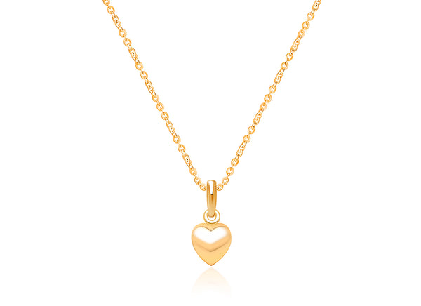 Power of Love, Teen’s Heart Necklace for Girls – 14K Gold