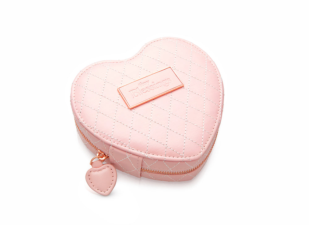 Tiny Blessings Pink Heart Jewelry Box for Baby/Children