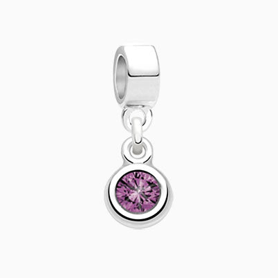 I Believe in Magic, Sterling Silver and Patronum Purple Murano Glass (Hand Made in Italy) – Children’s Adoré™ Charm