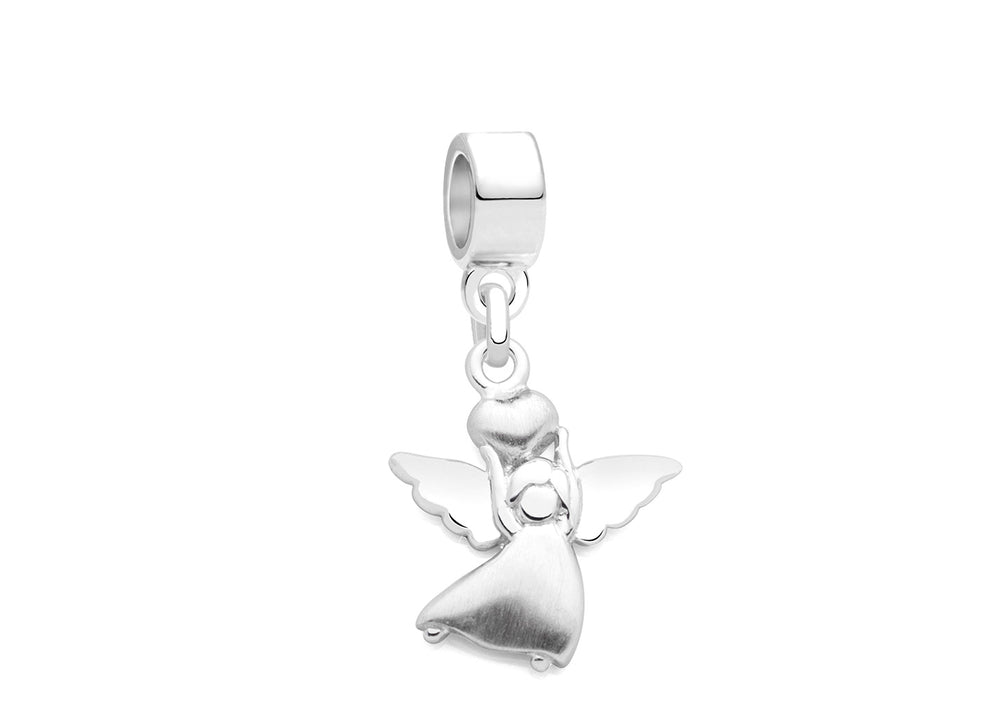Upon the Wings of an Angel, Sterling Silver Feather Scroll – Children’s Adoré™ Charm