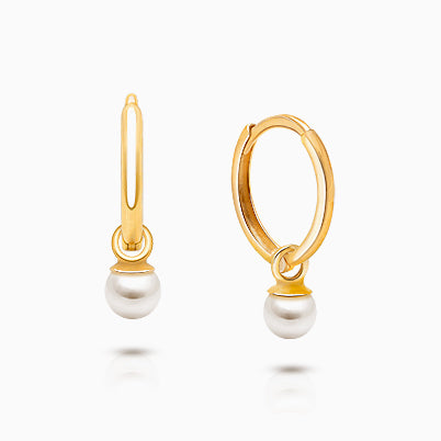 11mm Modern Huggie Hoops, Baby/Children’s Earrings – 14K Gold