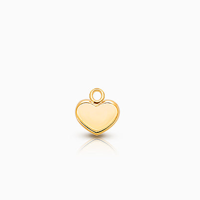 Heart – Modern Baby/Children’s Individual Charm (Add to Your Existing Bracelet or Necklace) – 14K Gold