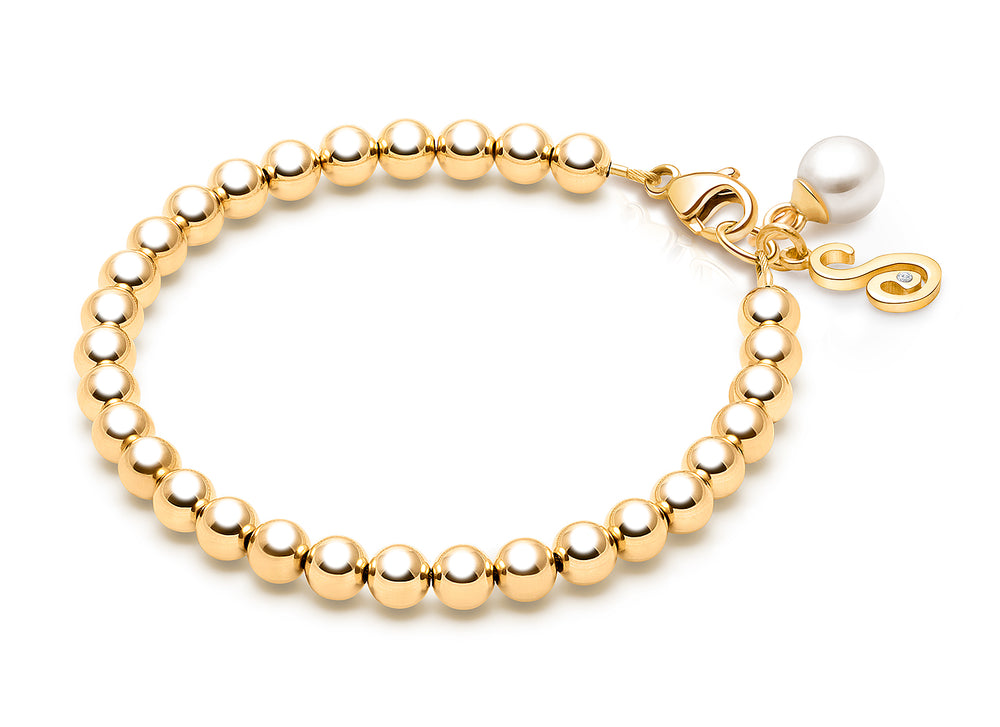 4mm Tiny Blessings Beads, Teen’s Beaded Bracelet for Girls – 14K Gold
