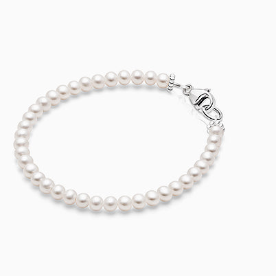 3mm Pearl Studs, Christening/Baptism Baby/Children’s Earrings, Screw Back – 14K White Gold