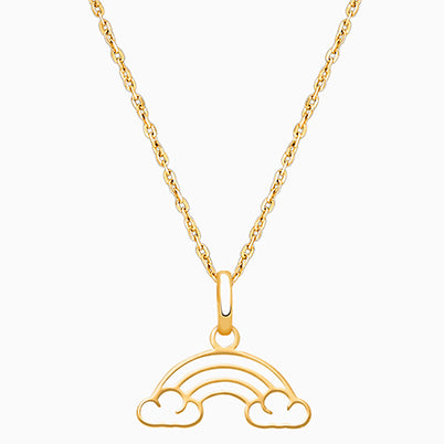 Over the Rainbow, Children’s Necklace for Girls – 14K Gold
