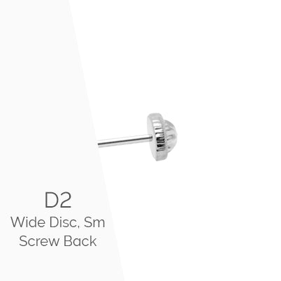 Simple Cross Dangle, Clear CZ Baby/Children’s Earrings, Screw Back – 14K White Gold