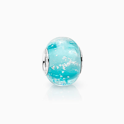 March Birthstone – Aquamarine, Sterling Silver and Swarovski® Colored Crystal – Children’s Adoré™ Dangle Charm