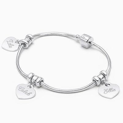 4mm Cultured Pearls, Mother’s Beaded Bracelet for Women – Sterling Silver
