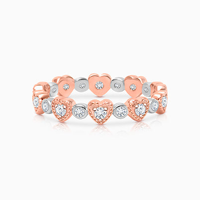 Modern Heart, First Holy Communion Children’s Earrings, Screw Back – 14K Rose Gold