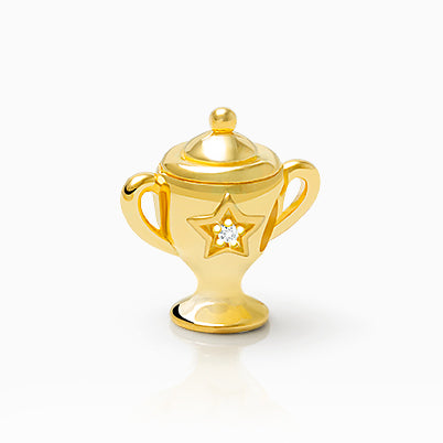 November Birthstone – Light Topaz, Sterling Silver and Swarovski® Colored Crystal – Children’s Adoré™ Dangle Charm