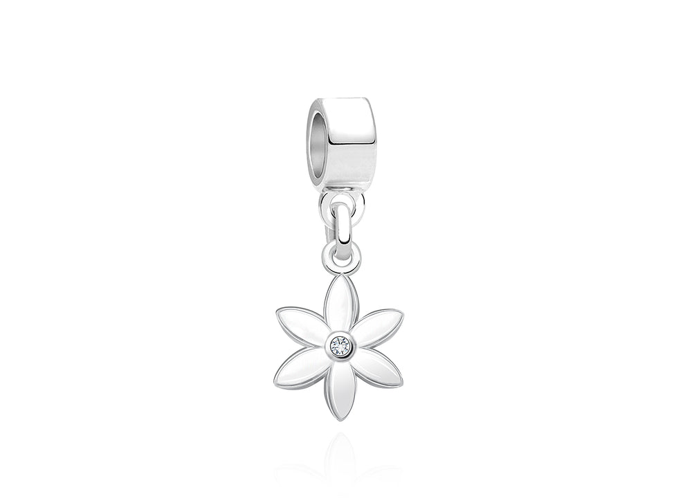 Flower – Inset CZ – Children’s Adoré™ Dangle Charm