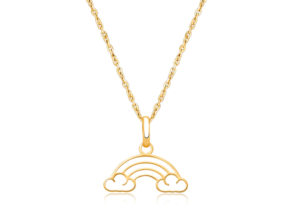 Over the Rainbow, Children’s Necklace for Girls – 14K Gold