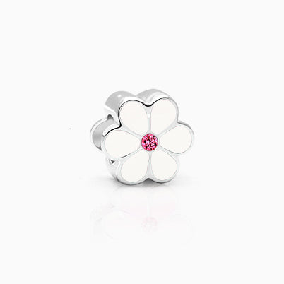 Baby’s Breath, Sterling Silver and Clear Glass Faceted Round – Children’s Adoré™ Charm
