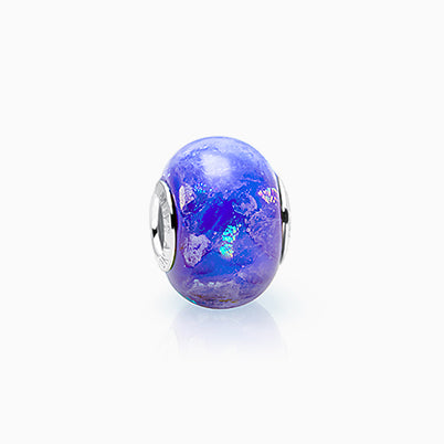 I Believe in Magic, Sterling Silver and Patronum Purple Murano Glass (Hand Made in Italy) – Children’s Adoré™ Charm