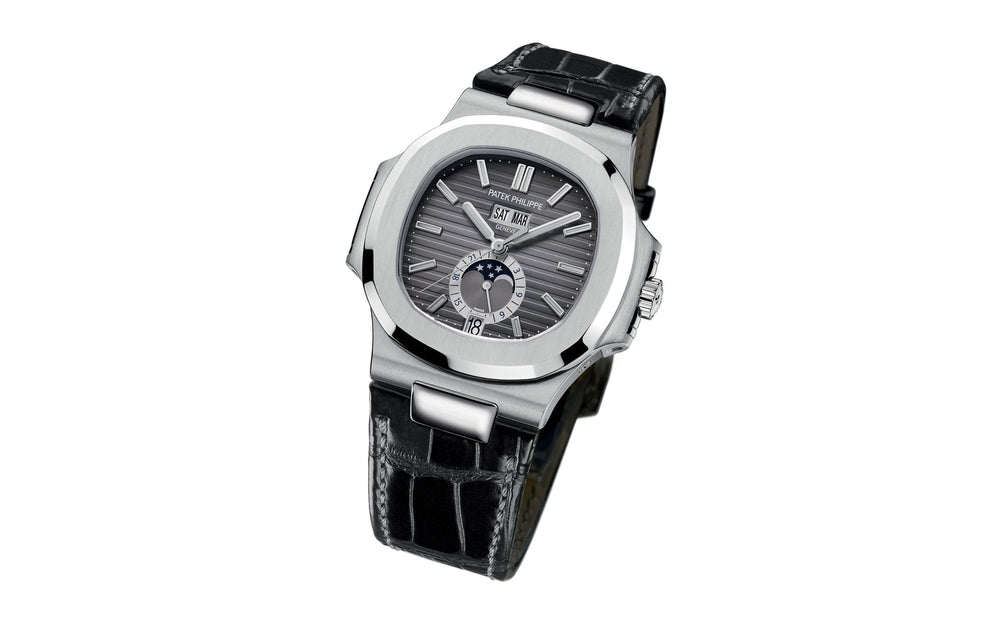 Nautilus Annual Calendar, Moon Phases Watch, Stainless Steel, 40,5 mm, Ref# 5726A-001
