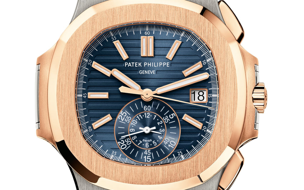 Nautilus Flyback Chronograph, Date Watch, 18k Rose Gold and Stainless Steel, 40,5 mm, Ref# 5980/1AR-001