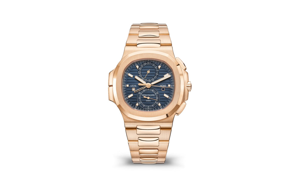 Nautilus Travel Time Chronograph Watch, 18k Rose Gold, 40,5 mm, Ref# 5990/1R-001