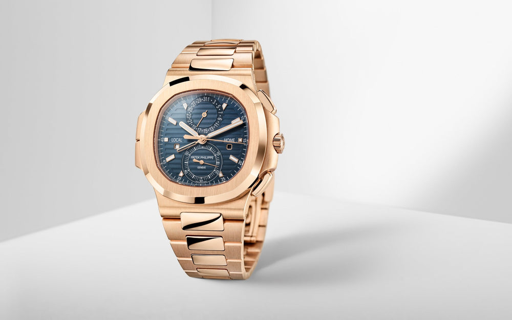 Nautilus Travel Time Chronograph Watch, 18k Rose Gold, 40,5 mm, Ref# 5990/1R-001